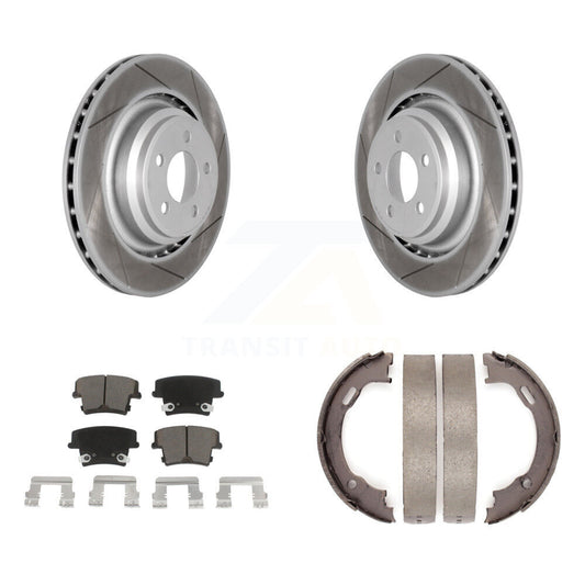 Coated Slotted Disc Rotors and Ceramic Brake Pads Kit-KGC-103209 - Kit.bestparts.ca