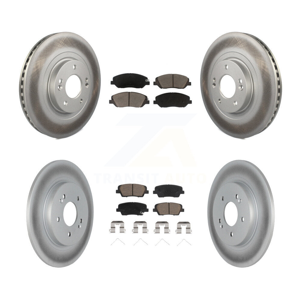 Coated Disc Rotors and Ceramic Brake Pads Kit-KGC-103597 Kit.bestparts.ca