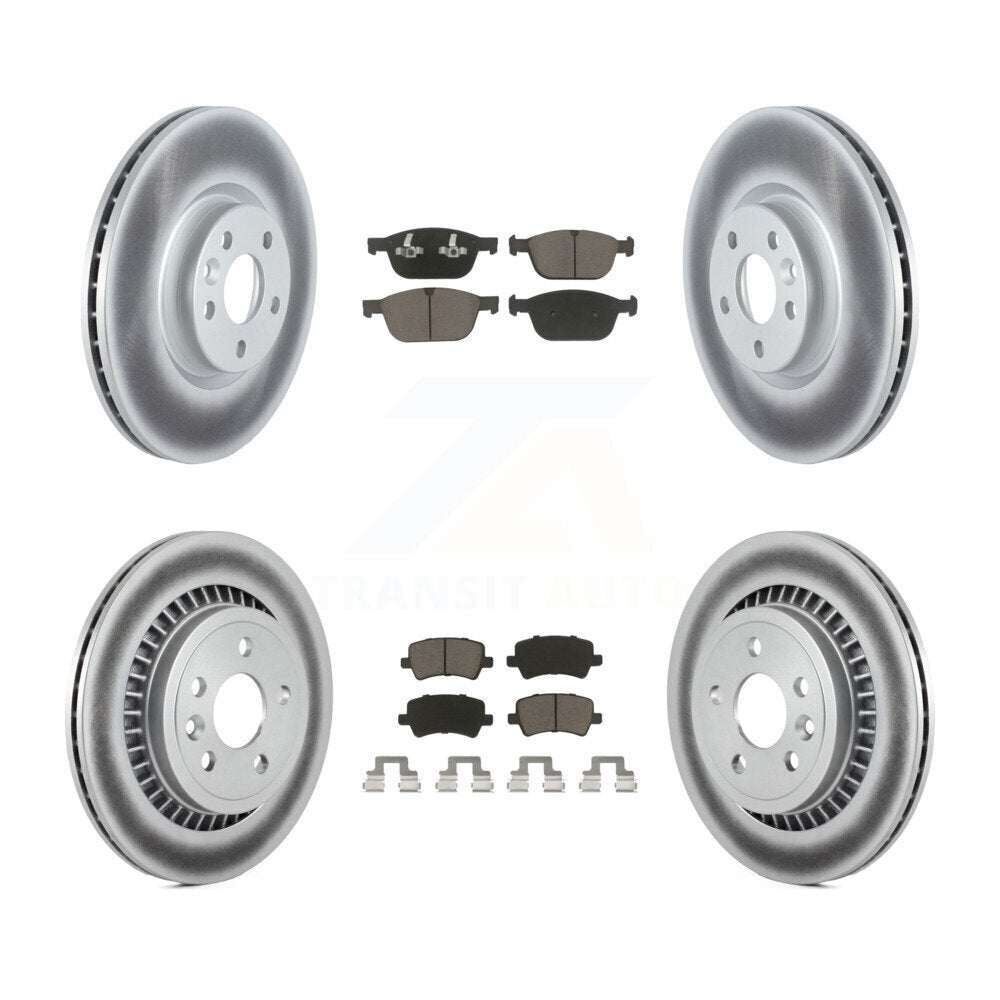 Coated Disc Rotors and Ceramic Brake Pads Kit-KGC-103637