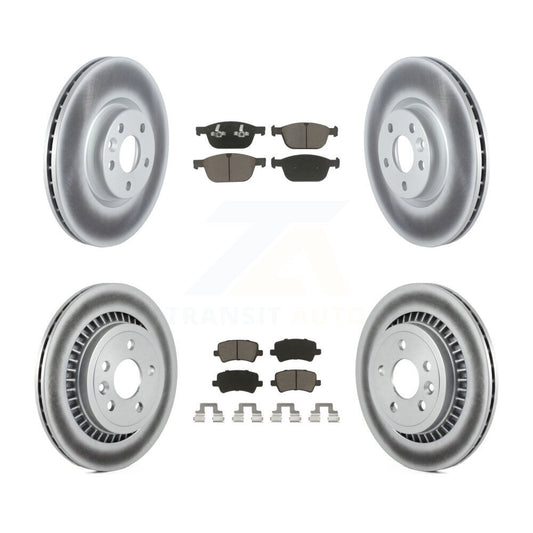 Coated Disc Rotors and Ceramic Brake Pads Kit-KGC-103637