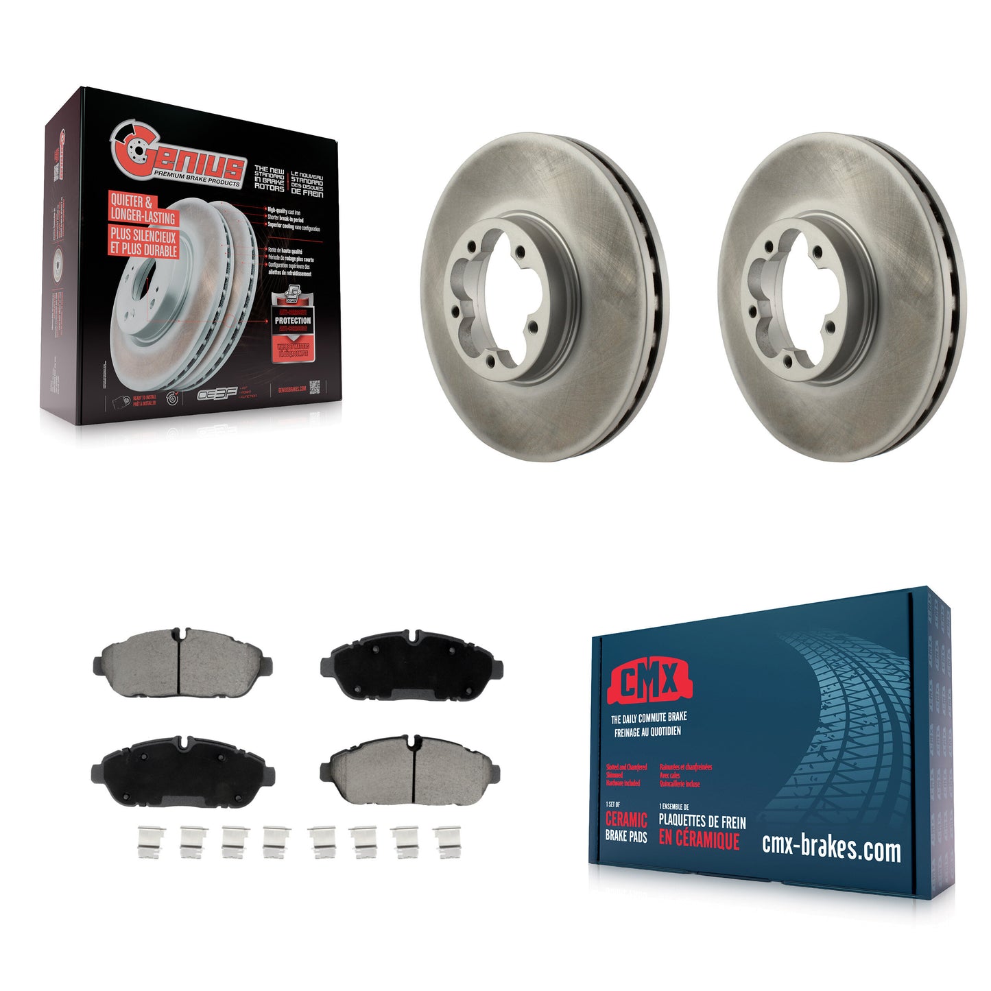 Disc Rotors and Ceramic Brake Pads Kit-KGC-103645 Kit.bestparts.ca