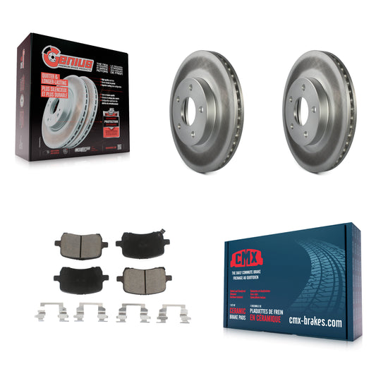 Coated Disc Rotors and Ceramic Brake Pads Kit-KGC-103647