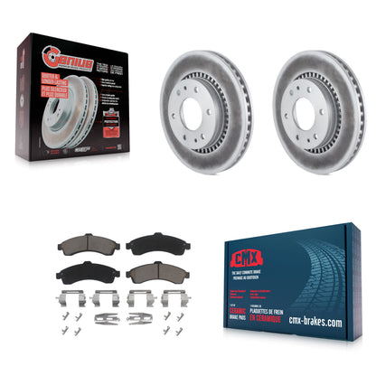 Coated Disc Rotors and Ceramic Brake Pads Kit-KGC-103648
