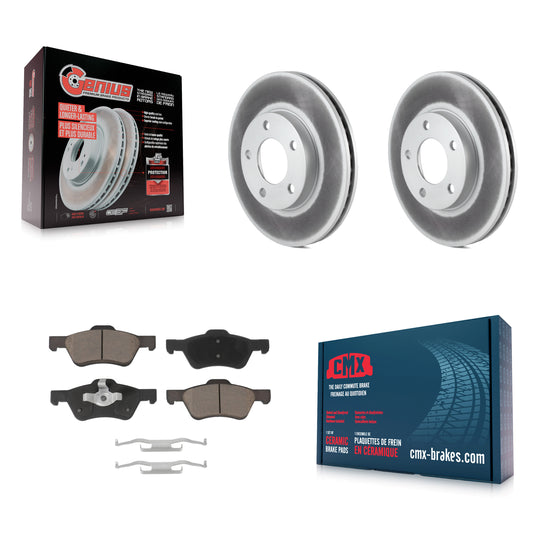 Coated Disc Rotors and Ceramic Brake Pads Kit-KGC-103650