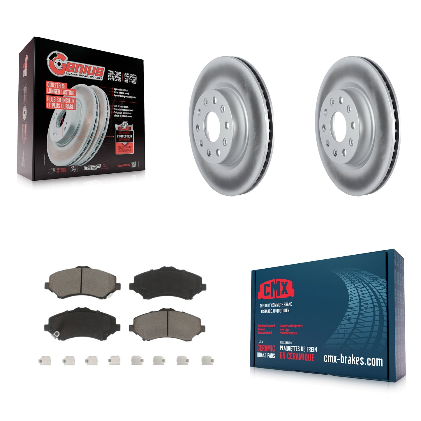 Disc Rotors and Ceramic Brake Pads Kit-KGC-103652 Kit.bestparts.ca
