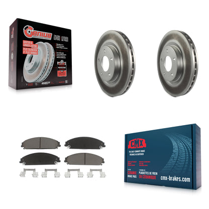 Coated Disc Rotors and Ceramic Brake Pads Kit-KGC-103654