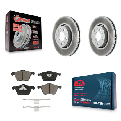 Coated Disc Rotors and Ceramic Brake Pads Kit-KGC-103657