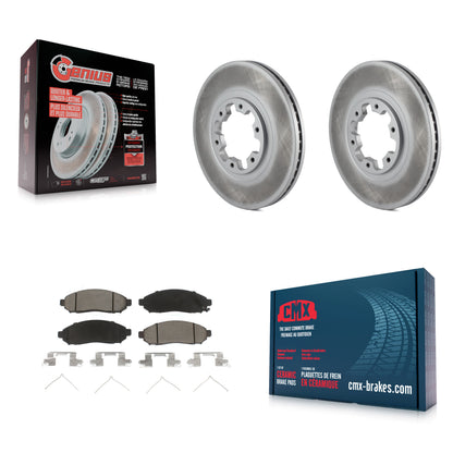 Coated Disc Rotors and Ceramic Brake Pads Kit-KGC-103659