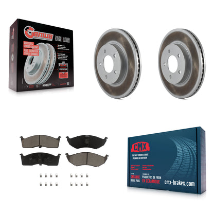 Coated Disc Rotors and Ceramic Brake Pads Kit-KGC-103660