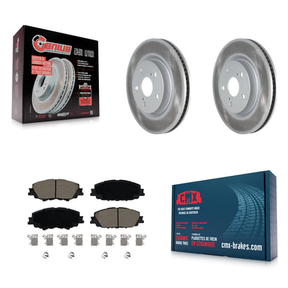 Coated Disc Rotors and Ceramic Brake Pads Kit-KGC-103665