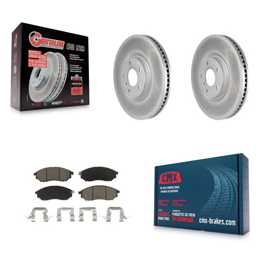 Coated Disc Rotors and Ceramic Brake Pads Kit-KGC-103667
