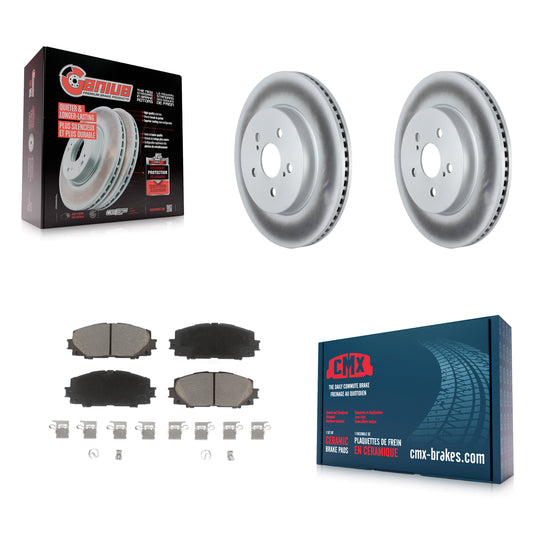 Coated Disc Rotors and Ceramic Brake Pads Kit-KGC-103675