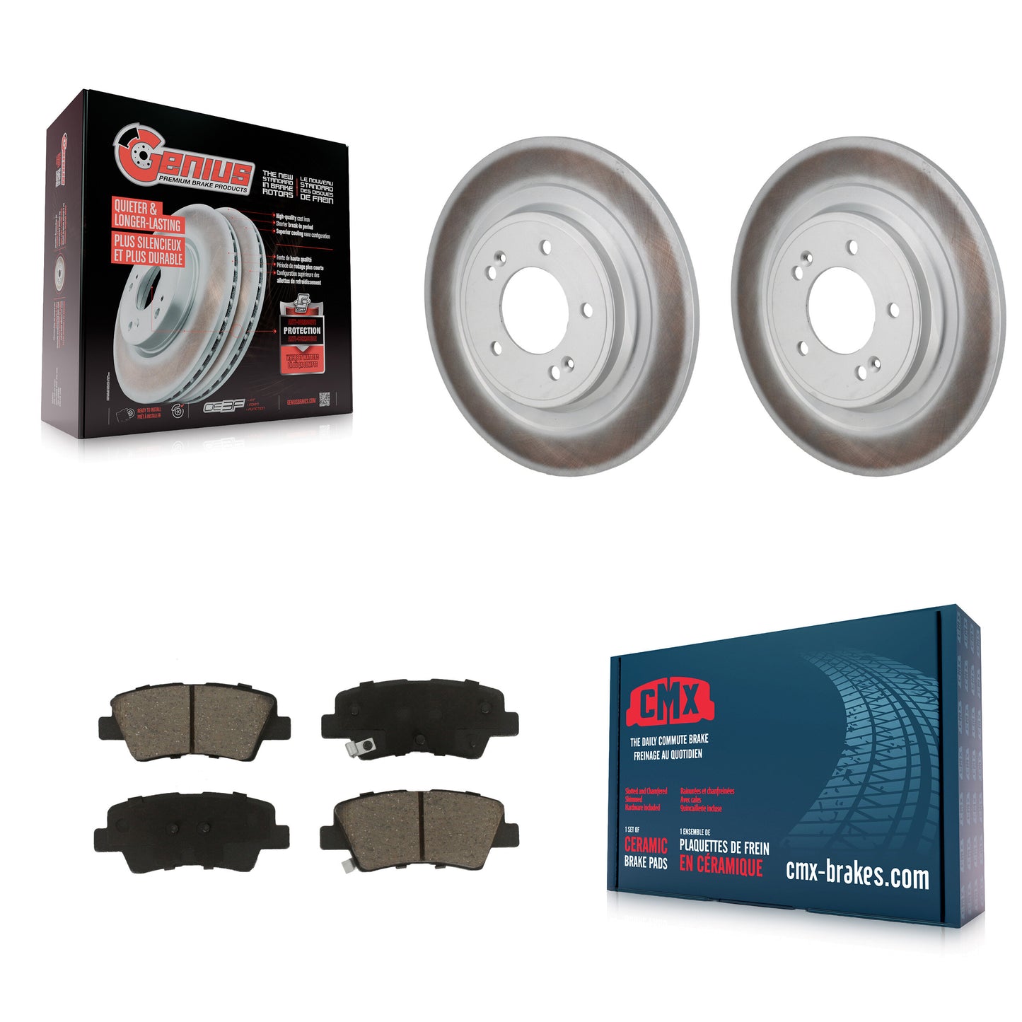 Disc Rotors and Ceramic Brake Pads Kit-KGC-103678 Kit.bestparts.ca
