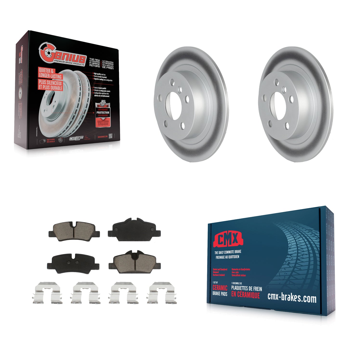 Disc Rotors and Ceramic Brake Pads Kit-KGC-103692 Kit.bestparts.ca
