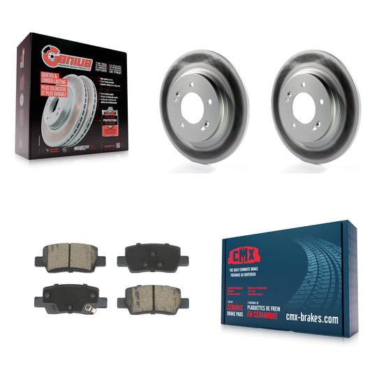 Coated Disc Rotors and Ceramic Brake Pads Kit-KGC-103698