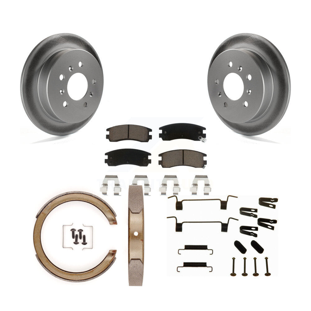 Coated Disc Rotors and Ceramic Brake Pads Kit-KGC-103754