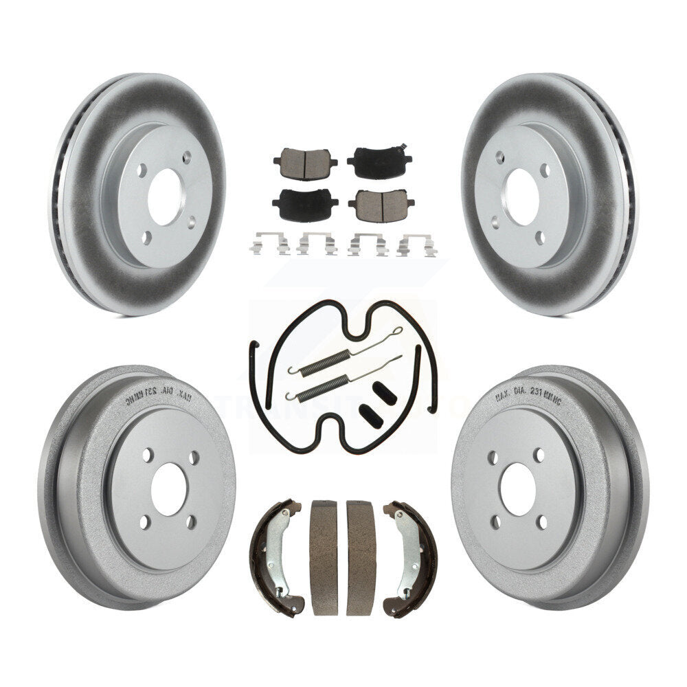 Coated Disc Rotors and Ceramic Brake Pads Kit-KGC-103797