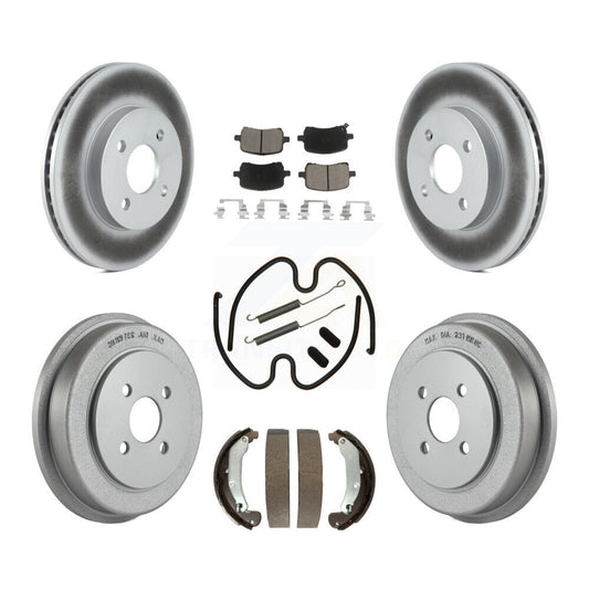 Coated Disc Rotors and Ceramic Brake Pads Kit-KGC-103797