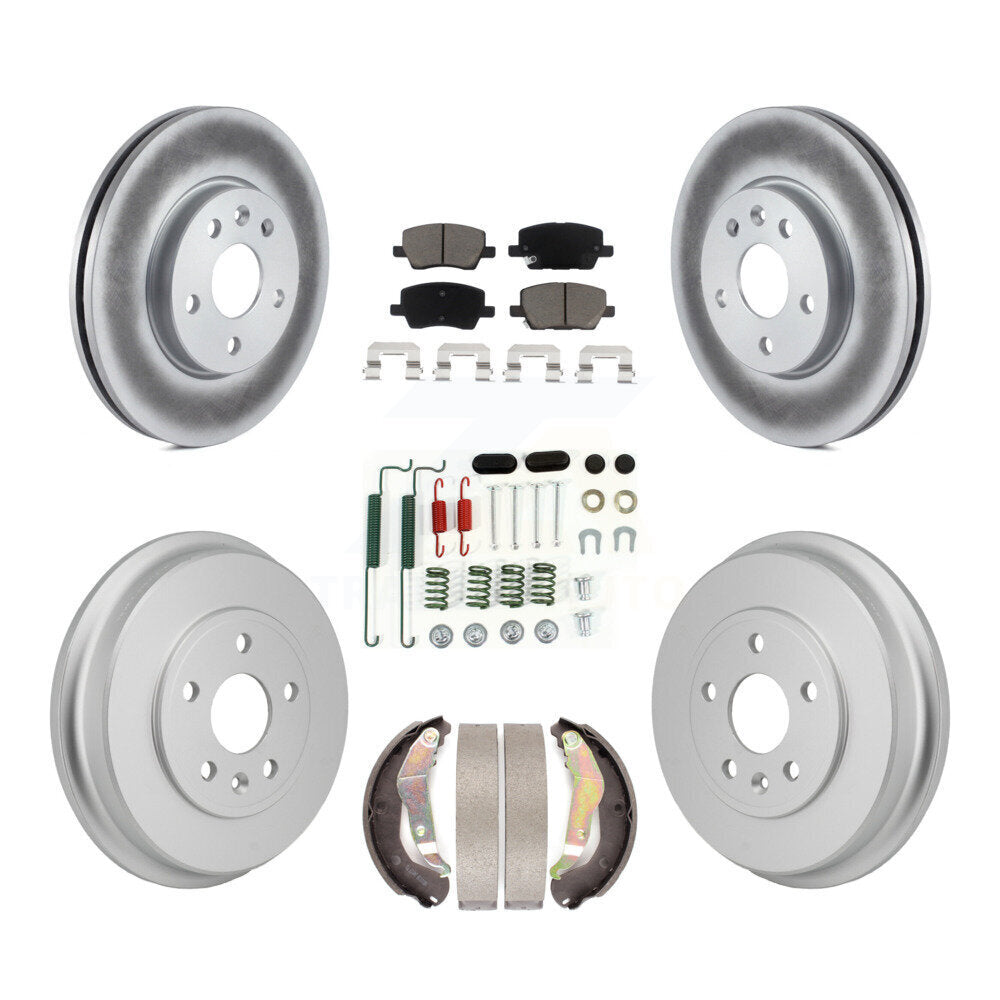 Coated Disc Rotors and Ceramic Brake Pads Kit-KGC-103798 Kit.bestparts.ca