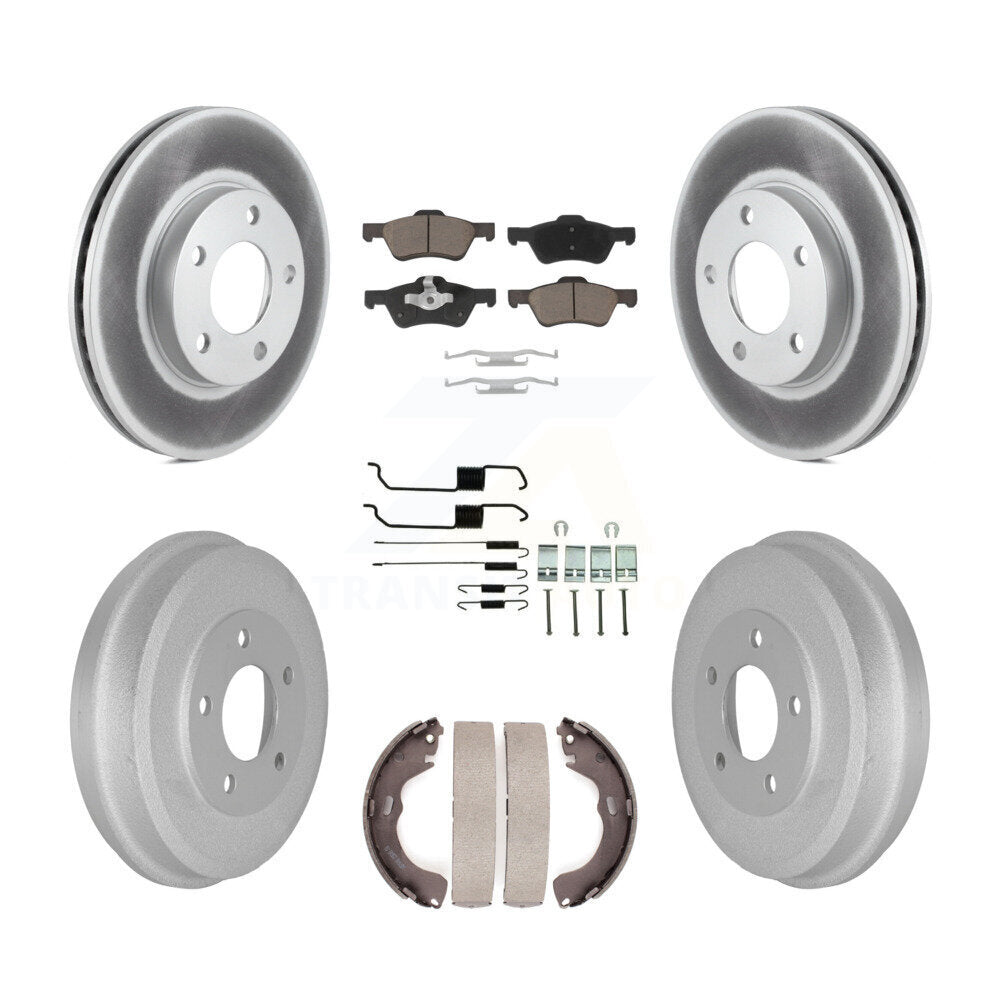 Coated Disc Rotors and Ceramic Brake Pads Kit-KGC-103801 Kit.bestparts.ca