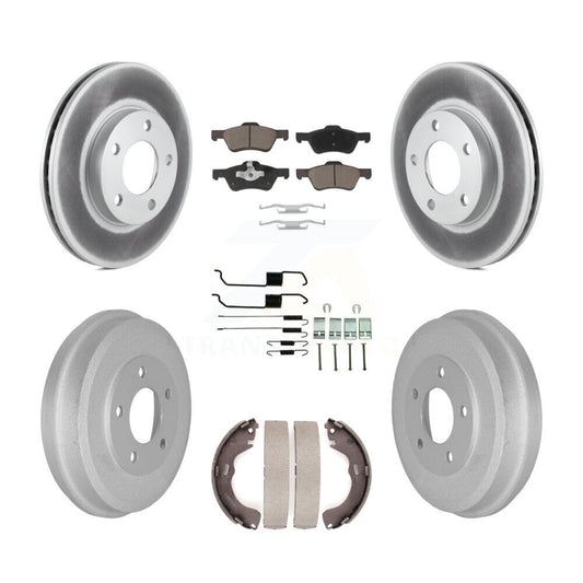 Coated Disc Rotors and Ceramic Brake Pads Kit-KGC-103801