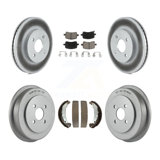 Coated Disc Rotors and Ceramic Brake Pads Kit-KGC-103802