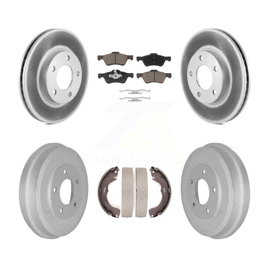Coated Disc Rotors and Ceramic Brake Pads Kit-KGC-103803