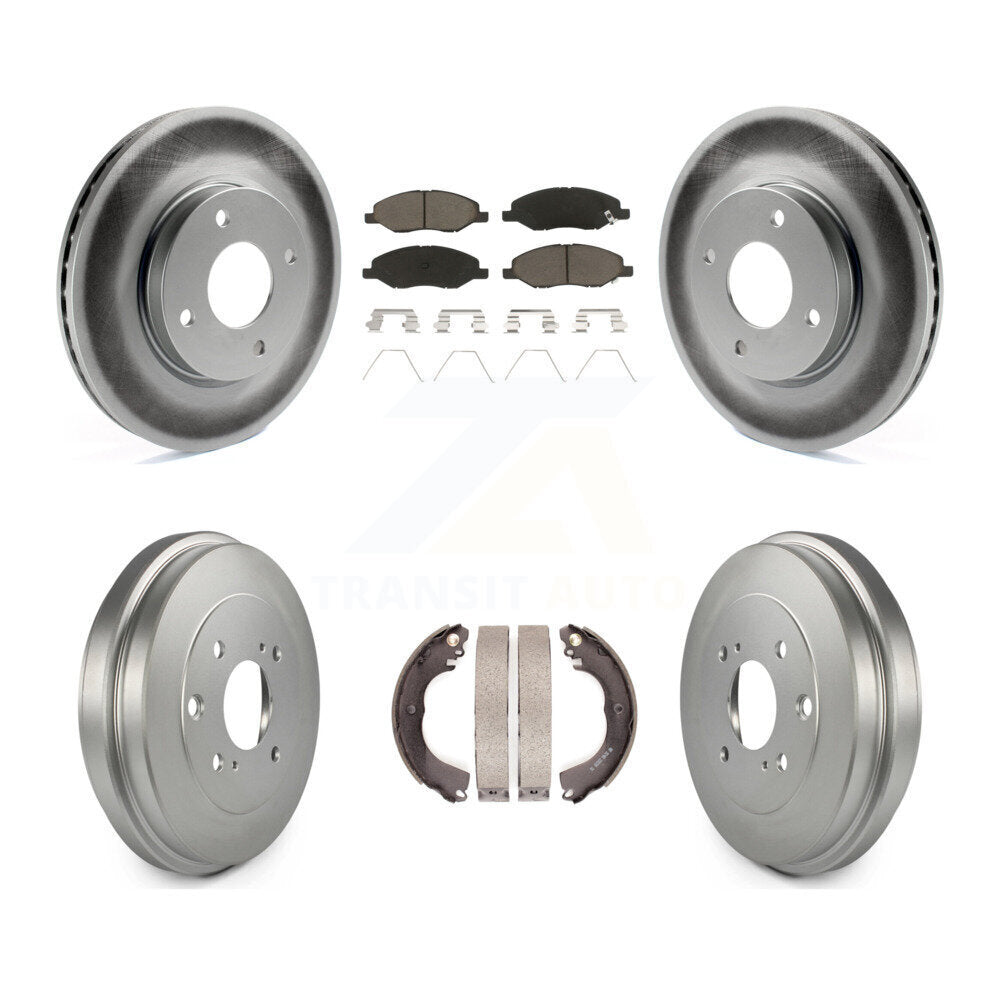 Coated Disc Rotors and Ceramic Brake Pads Kit-KGC-103804