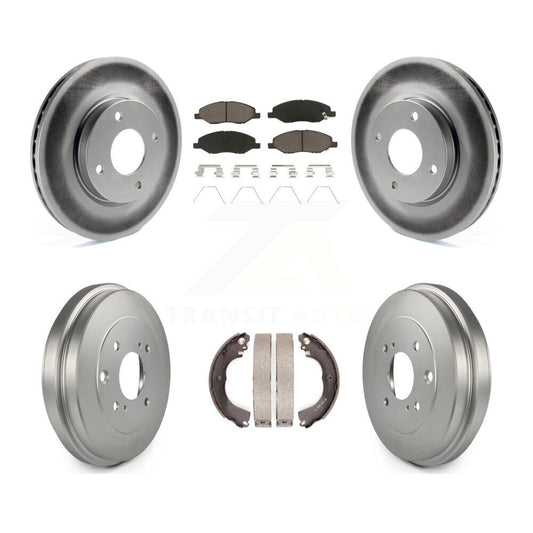 Coated Disc Rotors and Ceramic Brake Pads Kit-KGC-103804