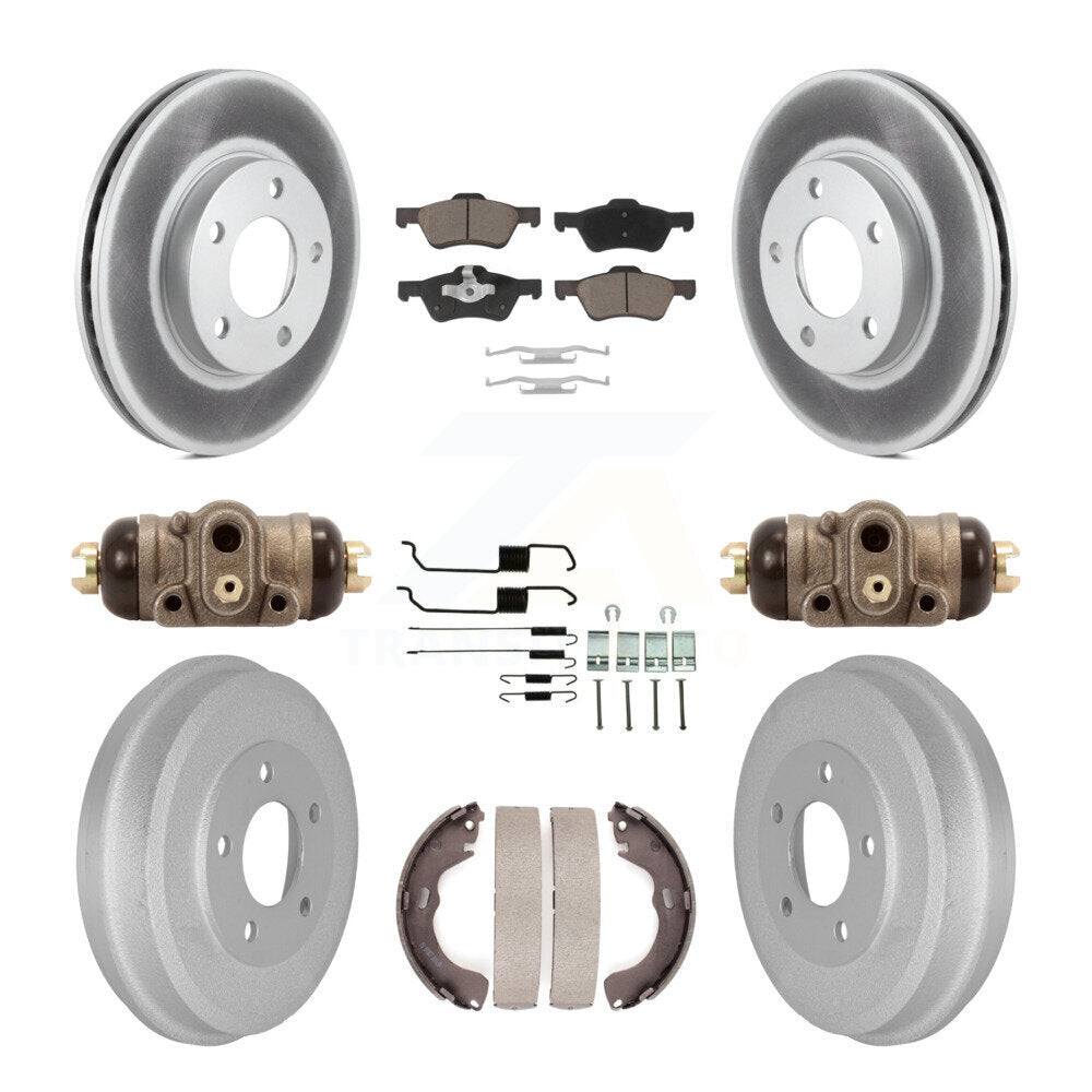 Coated Disc Rotors and Ceramic Brake Pads Kit-KGC-103807