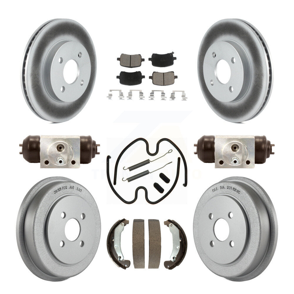 Coated Disc Rotors and Ceramic Brake Pads Kit-KGC-103808 Kit.bestparts.ca