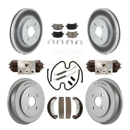 Coated Disc Rotors and Ceramic Brake Pads Kit-KGC-103808