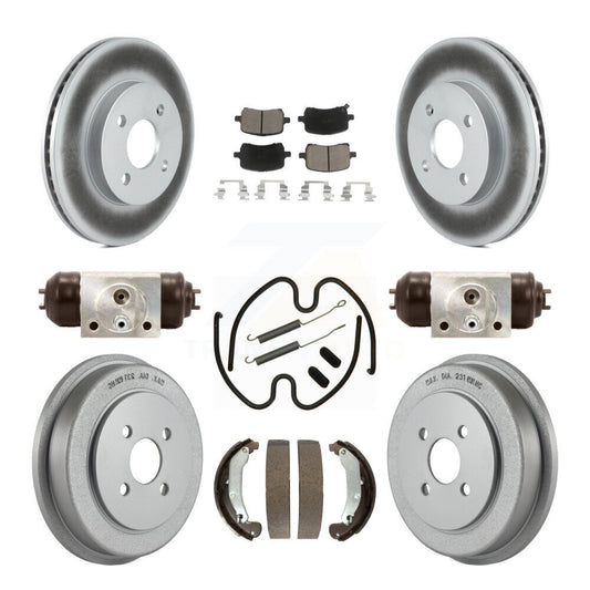 Coated Disc Rotors and Ceramic Brake Pads Kit-KGC-103808
