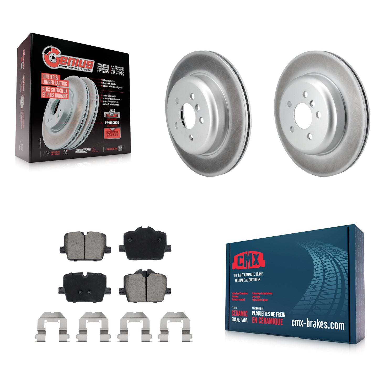 Disc Rotors and Ceramic Brake Pads Kit-KGC-103810 Kit.bestparts.ca