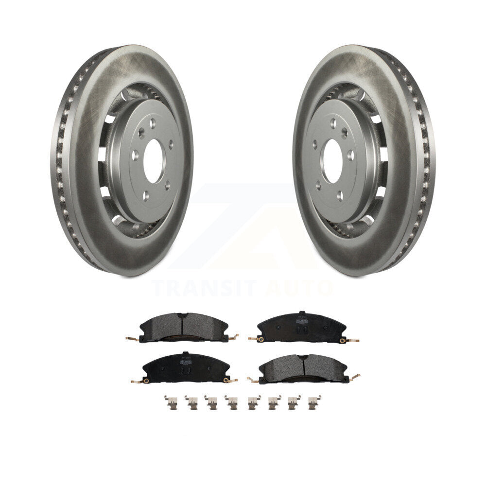 Coated Disc Rotors and Semi-Metallic Brake Pads Kit-KGF-100123 - Kit.bestparts.ca