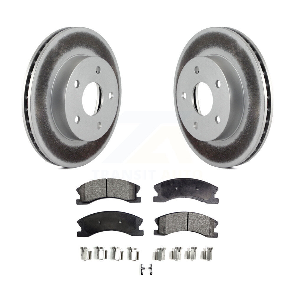 Coated Disc Rotors and Semi-Metallic Brake Pads Kit-KGF-100135 - Kit.bestparts.ca