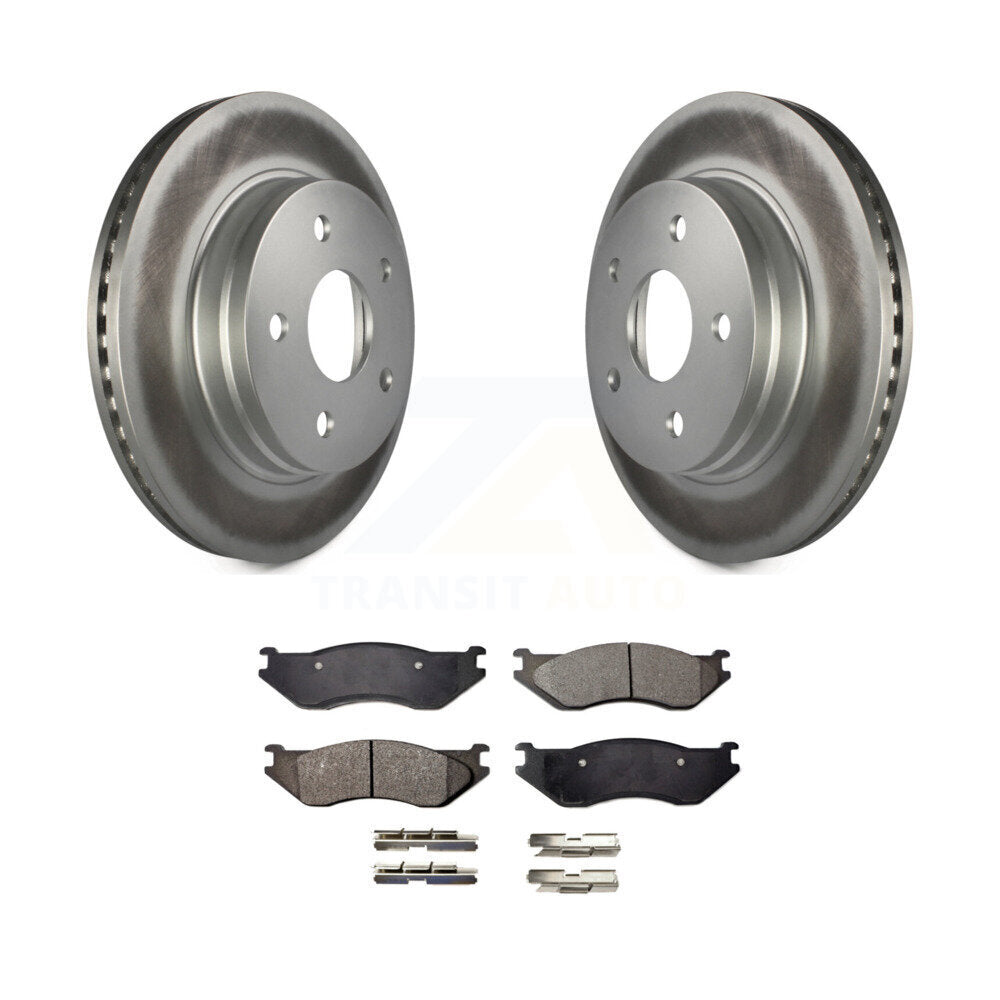 Coated Disc Rotors and Semi-Metallic Brake Pads Kit-KGF-100147 - Kit.bestparts.ca