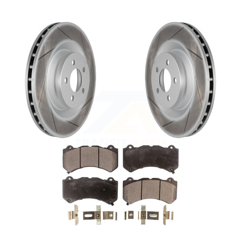 Coated Slotted Disc Rotors and Semi-Metallic Brake Pads Kit-KGF-100166 - Kit.bestparts.ca Kit.bestparts.ca