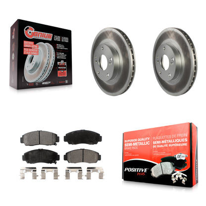 Coated Disc Rotors and Semi-Metallic Brake Pads Kit-KGF-100210
