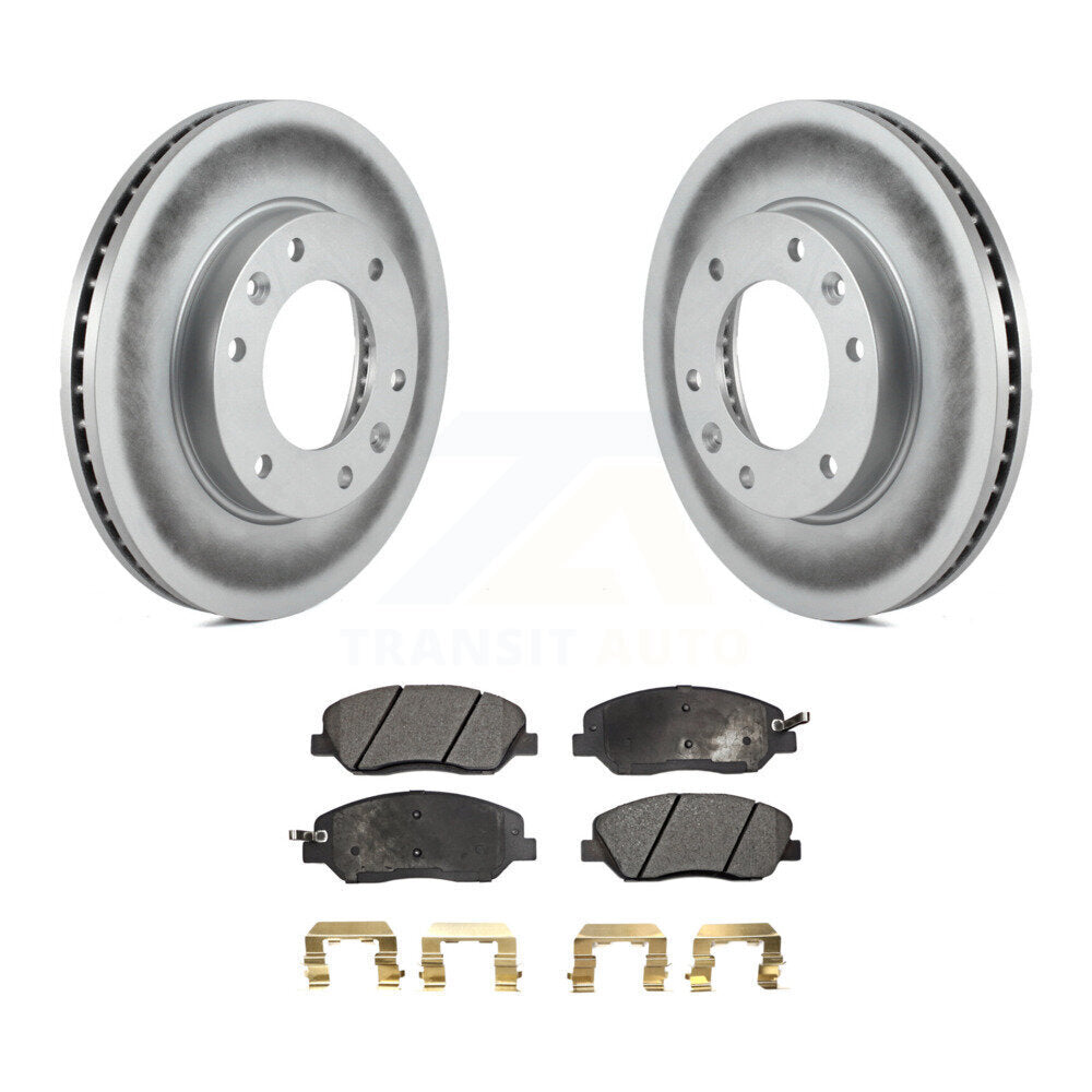 Coated Disc Rotors and Semi-Metallic Brake Pads Kit-KGF-100347 - Kit.bestparts.ca