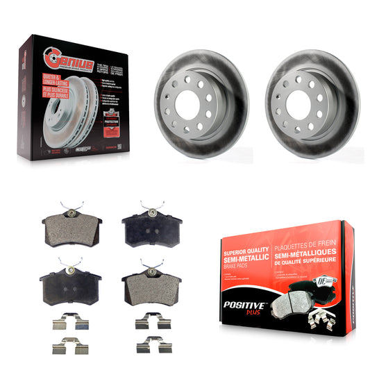 Coated Disc Rotors and Semi-Metallic Brake Pads Kit-KGF-101515