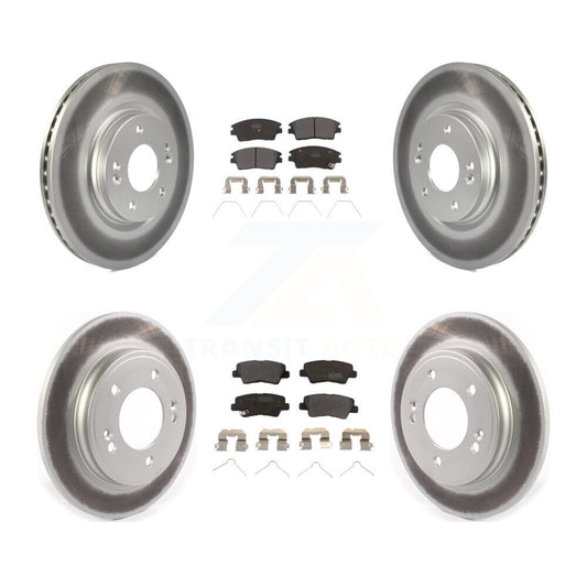 Coated Disc Rotors and Semi-Metallic Brake Pads Kit-KGF-102008 - Kit.bestparts.ca