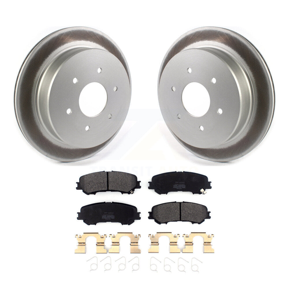 Coated Disc Rotors and Semi-Metallic Brake Pads Kit-KGF-102073 - Kit.bestparts.ca