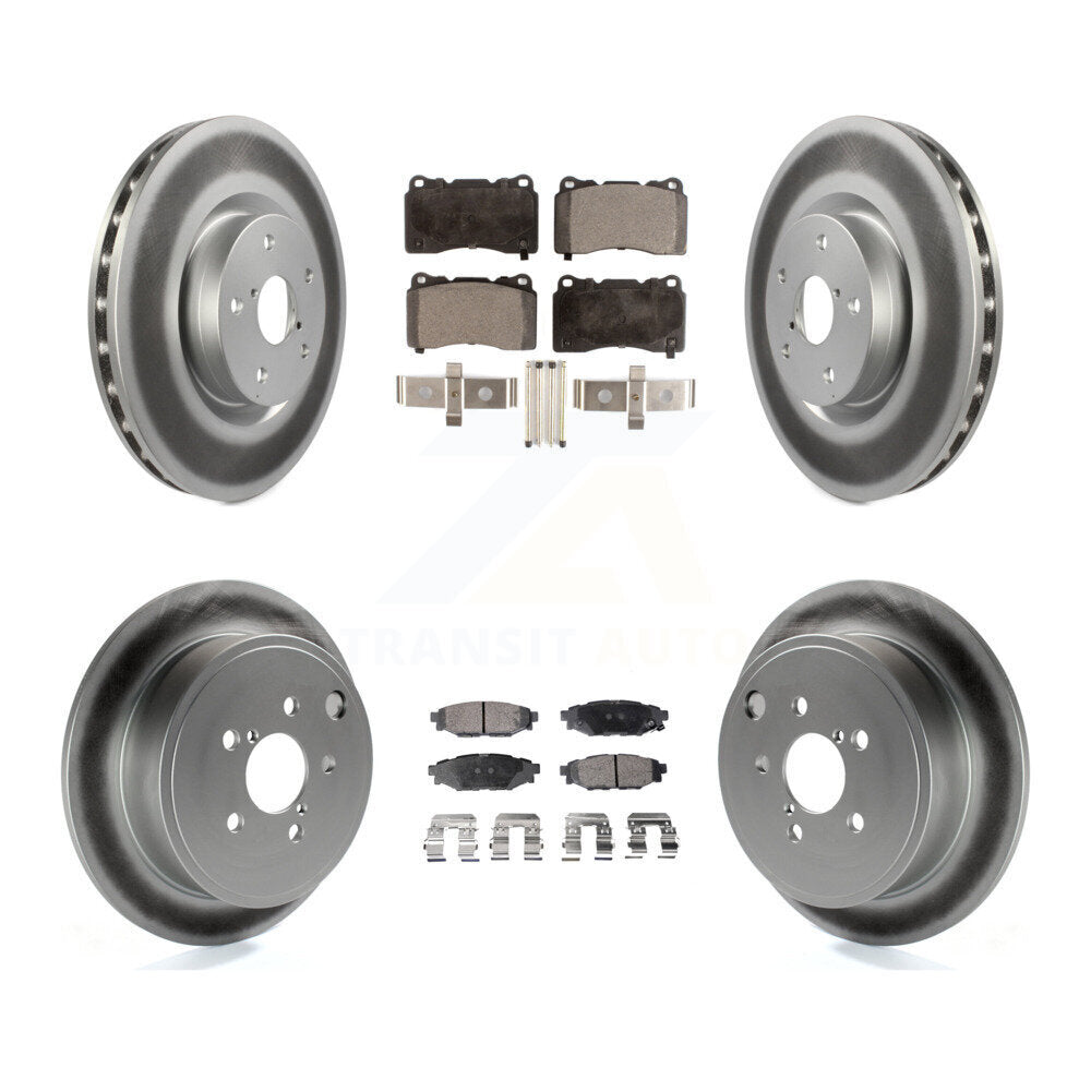 Disc Rotors and Semi-Metallic Brake Pads Kit-KGF-102201