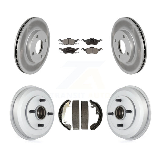 Coated Disc Rotors and Semi-Metallic Brake Pads Kit-KGF-102358 - Kit.bestparts.ca