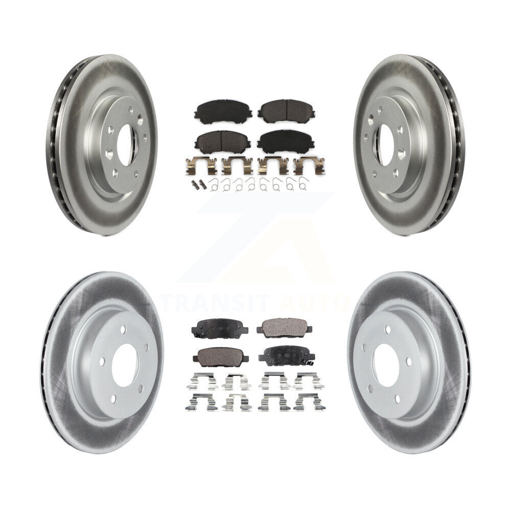Coated Disc Rotors and Semi-Metallic Brake Pads Kit-KGF-102636 - Kit.bestparts.ca