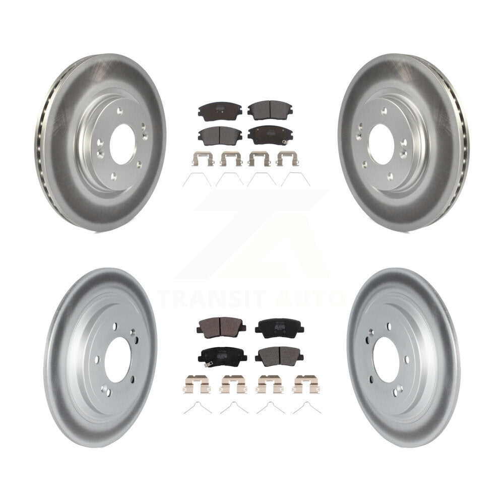 Coated Disc Rotors and Semi-Metallic Brake Pads Kit-KGF-102670 - Kit.bestparts.ca