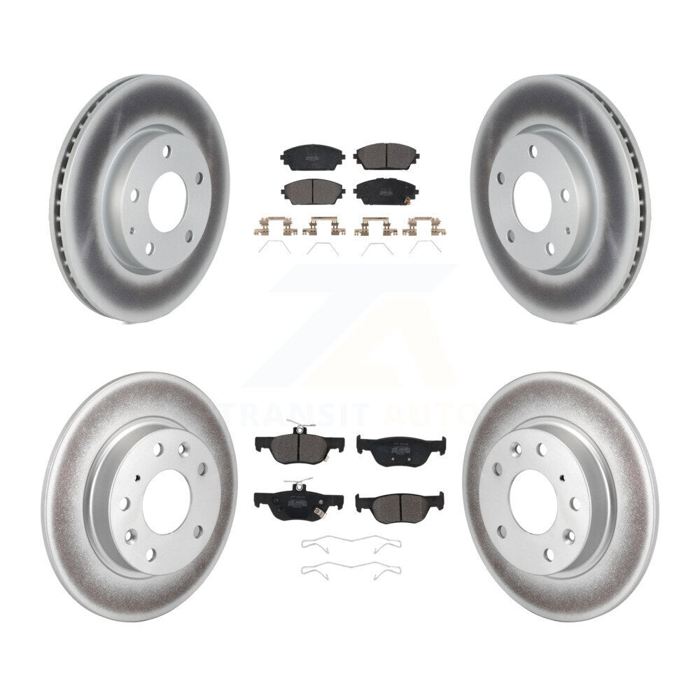Coated Disc Rotors and Semi-Metallic Brake Pads Kit-KGF-102707 - Kit.bestparts.ca