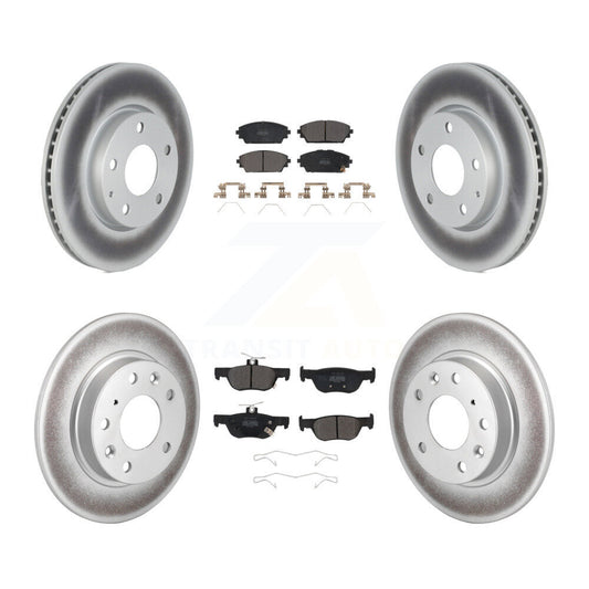 Coated Disc Rotors and Semi-Metallic Brake Pads Kit-KGF-102707 - Kit.bestparts.ca