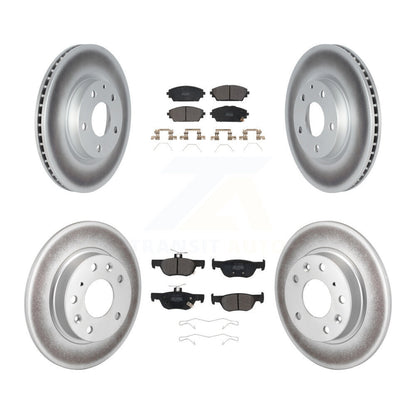 Coated Disc Rotors and Semi-Metallic Brake Pads Kit-KGF-102708 - Kit.bestparts.ca
